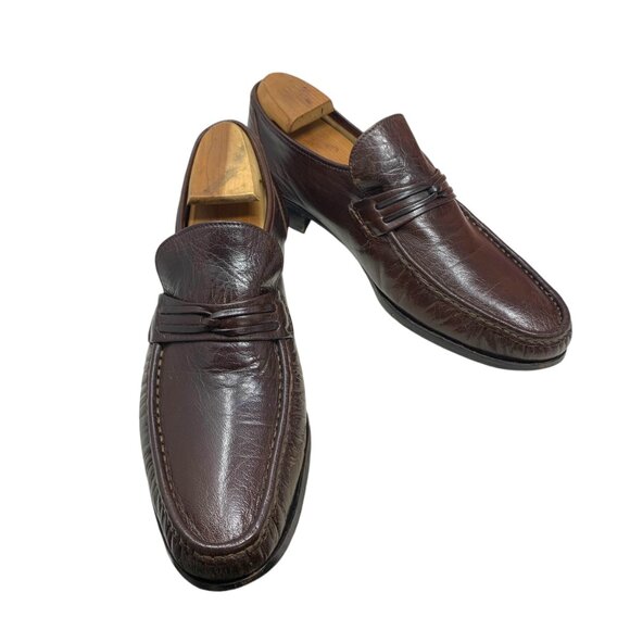 Soldini 396096 Chocolate Leather Dress Loafers‎ Made in Italy main image 10
